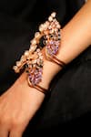 Buy_Suhani Pittie_Gold Plated Pearls Pearlescent Embellished Frost Cuff _at_Aza_Fashions