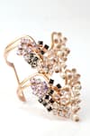 Suhani Pittie_Gold Plated Pearls Pearlescent Embellished Frost Cuff _Online_at_Aza_Fashions