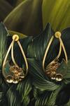 Buy_Suhani Pittie_Gold Plated Crystals Equatorial Forest Earrings _at_Aza_Fashions
