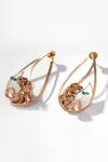 Shop_Suhani Pittie_Gold Plated Crystals Equatorial Forest Earrings _at_Aza_Fashions