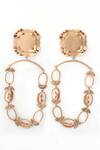 Suhani Pittie_Gold Plated Lush Bloom Ambience Earrings _Online_at_Aza_Fashions