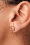 Buy_Suhani Pittie_Gold Plated Mad City Button Ear Studs _at_Aza_Fashions