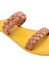 Shop_The Madras Trunk_Yellow Kadal Braided Strap Sandals_Online_at_Aza_Fashions