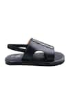 The Madras Trunk_Black Trex Prism Strap Sandals _at_Aza_Fashions