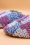 Foot Fuel_Multi Color Embellished Victoria Bead Sequin Mules _Online_at_Aza_Fashions