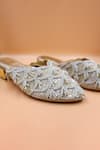 Shop_Foot Fuel_Gold Embellished Zoey Bead Scallop Mules _at_Aza_Fashions