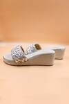 Shop_Foot Fuel_Beige Bead Oliver Embellished Wedges _at_Aza_Fashions