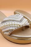 Shop_Foot Fuel_Gold Bead Angel Embellished Wedges _at_Aza_Fashions