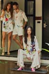 Buy_Nautanky_White Natural Crepe Printed Botanic Collared Iceland Shirt And Pant Set _Online_at_Aza_Fashions