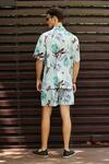 Shop_Nautanky_Green Fluid Cotton Printed Exotic Shirt With Shorts_at_Aza_Fashions