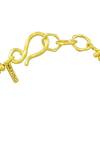 Arvino_Gold Plated Beads Molten Metal Anklet _Online_at_Aza_Fashions