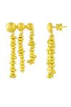 Buy_Arvino_Gold Plated Beads Molten Drop Earrings _Online_at_Aza_Fashions