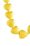 Shop_Arvino_Gold Plated Recycled Bronze Textured Heart Necklace _at_Aza_Fashions