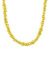 Arvino_Gold Plated Recycled Bronze Molten Beaded Chain Necklace _Online_at_Aza_Fashions