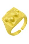 Shop_Arvino_Gold Plated Recycled Bronze Feminine Carved Ring _at_Aza_Fashions