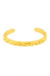 Buy_Arvino_Gold Plated Chunky Molten Hand Cuff _at_Aza_Fashions
