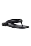 Buy_JVAM_Black Plain Patrick Slippers _at_Aza_Fashions