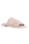 Buy_JVAM_Ivory Plain Polly Square Toe Mules _at_Aza_Fashions