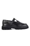 JVAM_Black Plain Rex Leather Mary Jane Shoes _Online_at_Aza_Fashions