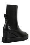 Buy_JVAM_Black Plain Robin Wedge Boots _Online_at_Aza_Fashions