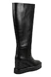 Buy_JVAM_Black Plain Ryder Boots _Online_at_Aza_Fashions