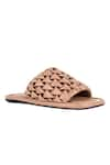 Buy_JVAM_Pink Smocked Wolf Strap Sandals _at_Aza_Fashions