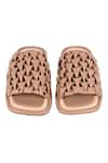 Shop_JVAM_Pink Smocked Wolf Strap Sandals _at_Aza_Fashions