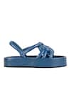 JVAM_Blue Amara Plain Wedges _Online_at_Aza_Fashions