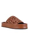 Buy_JVAM_Brown Athena Plain Wedges _at_Aza_Fashions