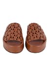 Shop_JVAM_Brown Athena Plain Wedges _at_Aza_Fashions