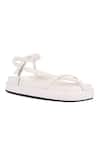 Buy_JVAM_White Calla Plain Wedges _at_Aza_Fashions