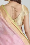 Shop_Mint N Oranges_Pink Chanderi Woven Zari Pure Saree With Unstitched Blouse Piece _Online_at_Aza_Fashions