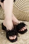 Buy_Cinderella by Heena Yusuf_Black Lyla Strap Embellished Block Heels _at_Aza_Fashions