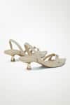 Buy_Signature Sole_Off White Chain Double Strap Block Heels