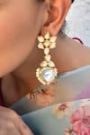 SWABHIMANN_Gold Plated Kundan Embellished Dangler Earrings_Online_at_Aza_Fashions