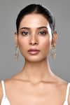 Buy_Our Purple Studio_White Stones Crystal Embellished Dangler Earrings _Online_at_Aza_Fashions