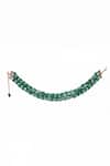 Shop_Our Purple Studio_Green Bead Three Layered Necklace_at_Aza_Fashions