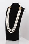 Buy_Seirra Thakur_White Pearl Three-layered Stone And Maala _at_Aza_Fashions