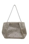 Buy_TROV_Beige Thread Anjie Woven Raffia Strip Handbag _at_Aza_Fashions