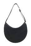 Shop_TROV_Black Diamonte Cora Hobo Bag _at_Aza_Fashions