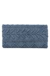 Buy_TROV_Blue Cece Yarn Woven Island Clutch _at_Aza_Fashions