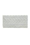 Shop_TROV_White Cece Yarn Woven Misty Vine Clutch _at_Aza_Fashions