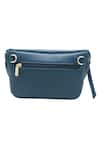 Shop_TROV_Blue Jules Pure Leather Belt Bag _at_Aza_Fashions