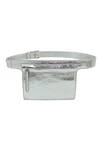 Buy_TROV_Grey Zuri Sheen Pocket Belt _at_Aza_Fashions