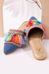 Buy_House Of Vian_Multi Color Pop Beads Embellished Mules _at_Aza_Fashions