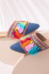 Buy_House Of Vian_Multi Color Pop Beads Embellished Mules _Online_at_Aza_Fashions
