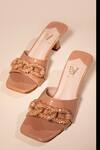 Shop_House Of Vian_Beige Stones Jane Buckle Embellished Heels _at_Aza_Fashions
