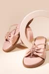 House of Vian_Beige Swarovski Krystal Strap Embellished Flats _Online_at_Aza_Fashions