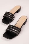 Buy_House of Vian_Black Studs Twilight Embroidered Flats _at_Aza_Fashions