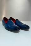 Buy_Hilo Design_Blue Ombre Trufa Leather Shoes _at_Aza_Fashions